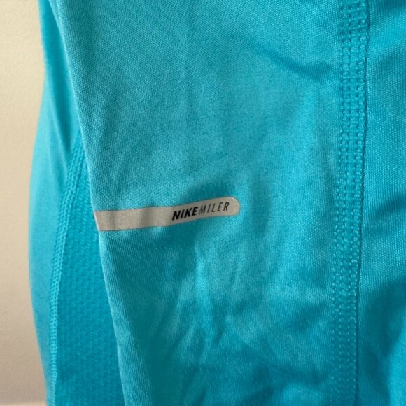 Nike Miler Long Sleeve Running Top | Turquoise | Sz XS | Lightweight Performance - Picture 4 of 5